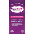 Miragut Daily Probiotic, from the Makers of Miralax, Probiotics for Digestive Health, Gluten-Free Supplement, Probiotic for Women and Men, Support Overall Digestive Health, 30 Ct
