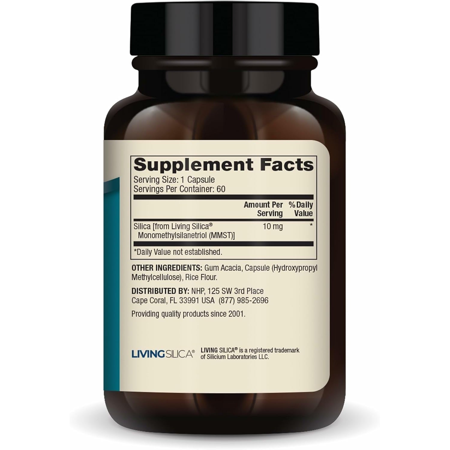 Dr. Mercola Silica Collagen Builder - Plant-Based Silica Supplement to Support Skin, Hair, Nail & Bone Health - Non-Gmo, Gluten-Free & Soy-Free - 60 Capsules (60 Servings)