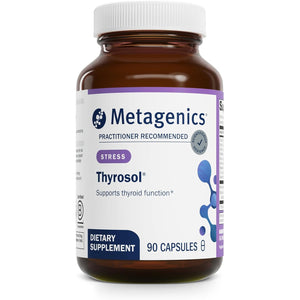 Metagenics Thyrosol - Vitamin & Mineral Supplement for Healthy Thyroid Support & Stress-Related Fatigue* - with Zinc, Selenium & Rhizoe Extract - 90 Capsules