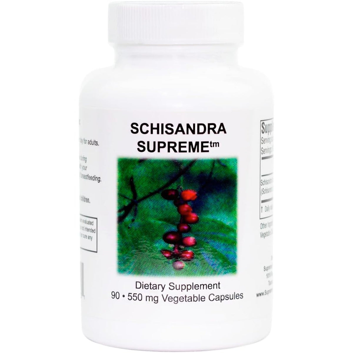 Supreme Nutrition Schisandra Supreme, 90 Pure Schisandra Fruit Vegetarian Capsules