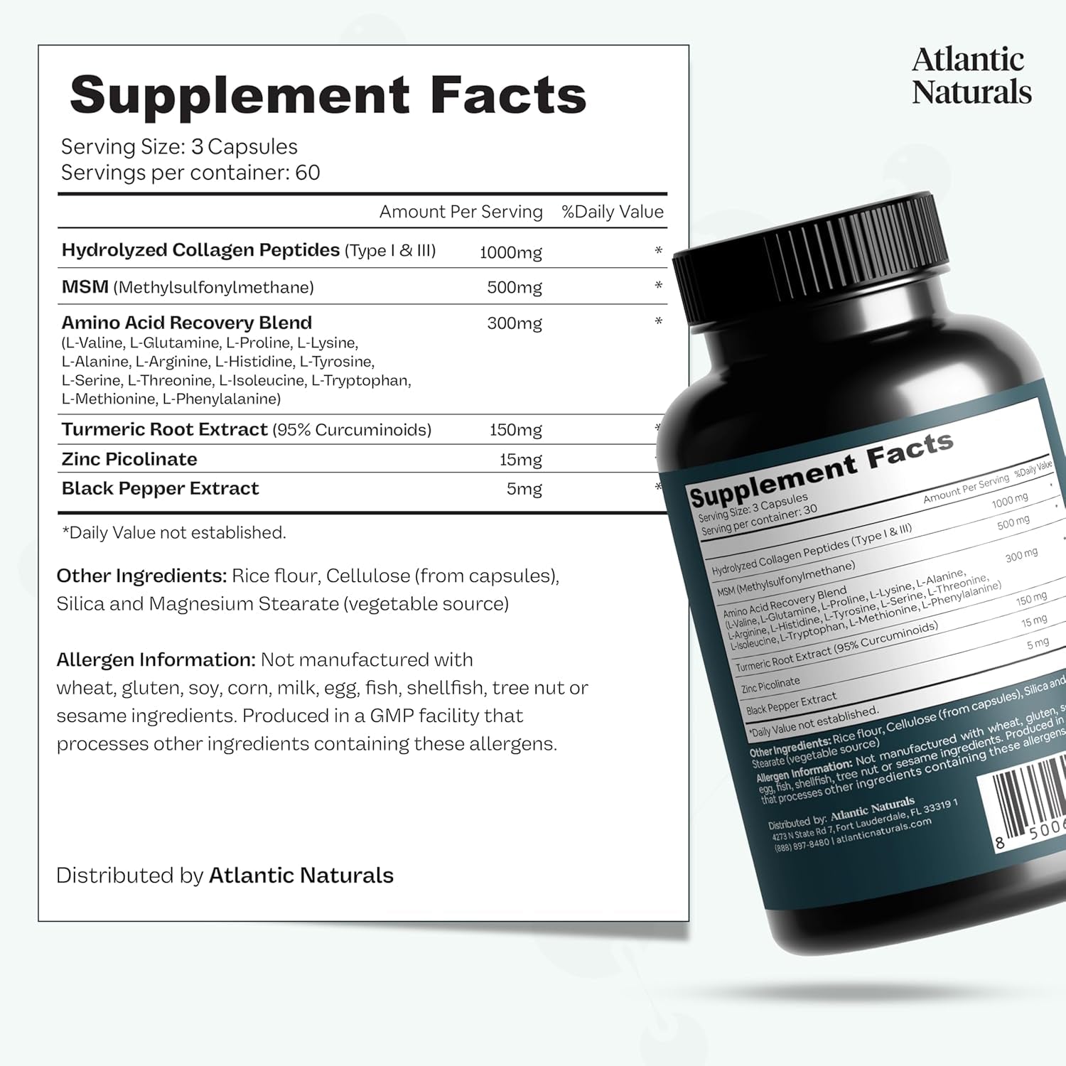 Peptide Recovery Complex – Advanced 157 Recovery Blend | Collagen Peptide Amino Support Formula for Muscle, Joint & Tissue Health | Post-Workout Recovery & Flexibility Support | 90 Capsules