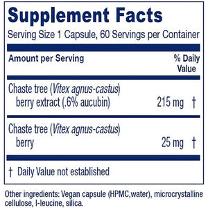 Vitanica, Chaste Tree Berry, Vitex Extract Plus, Vegan, 60 Capsules