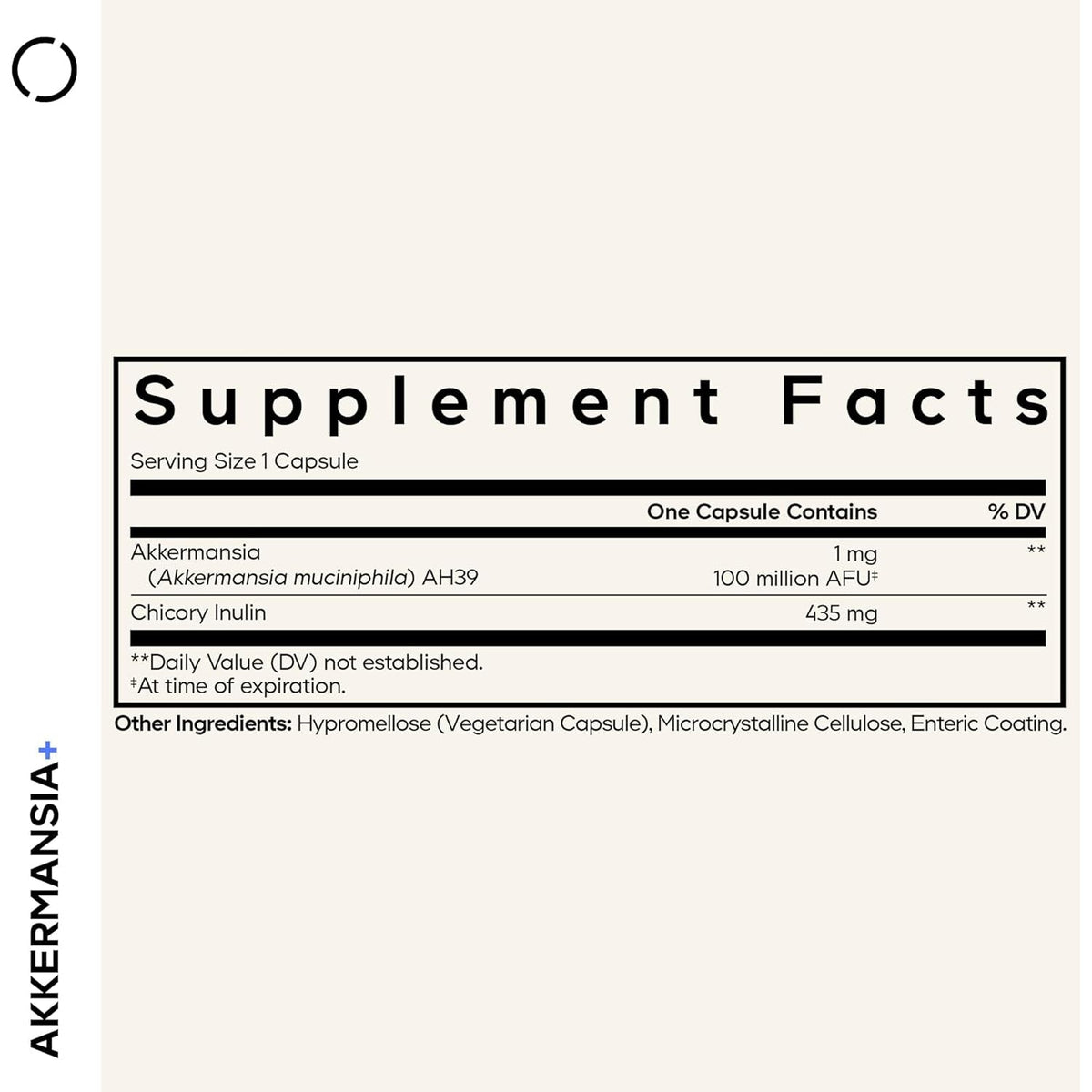 Codeage Akkermansia Muciniphila Probiotic Supplement - 3-Month Supply of Akkermansia & Chicory Inulin - Daily Synbiotic Probiotic Chicory Root - 100 Million Afus - Gluten-Free - 90 Capsules