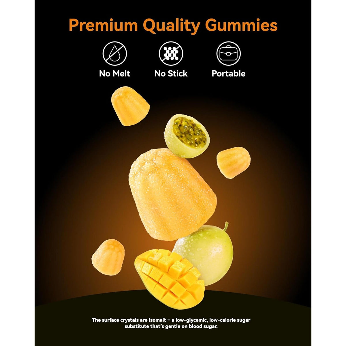 Inner Brightness Creatine Monohydrate Gummies for Men & Women 5000 Mg, 3Rd Party Tested, Creatine Chews for Muscle Growth, Strength & Energy Support, Sugar Free, Vegan, 120 Count, Mango Passionfruit