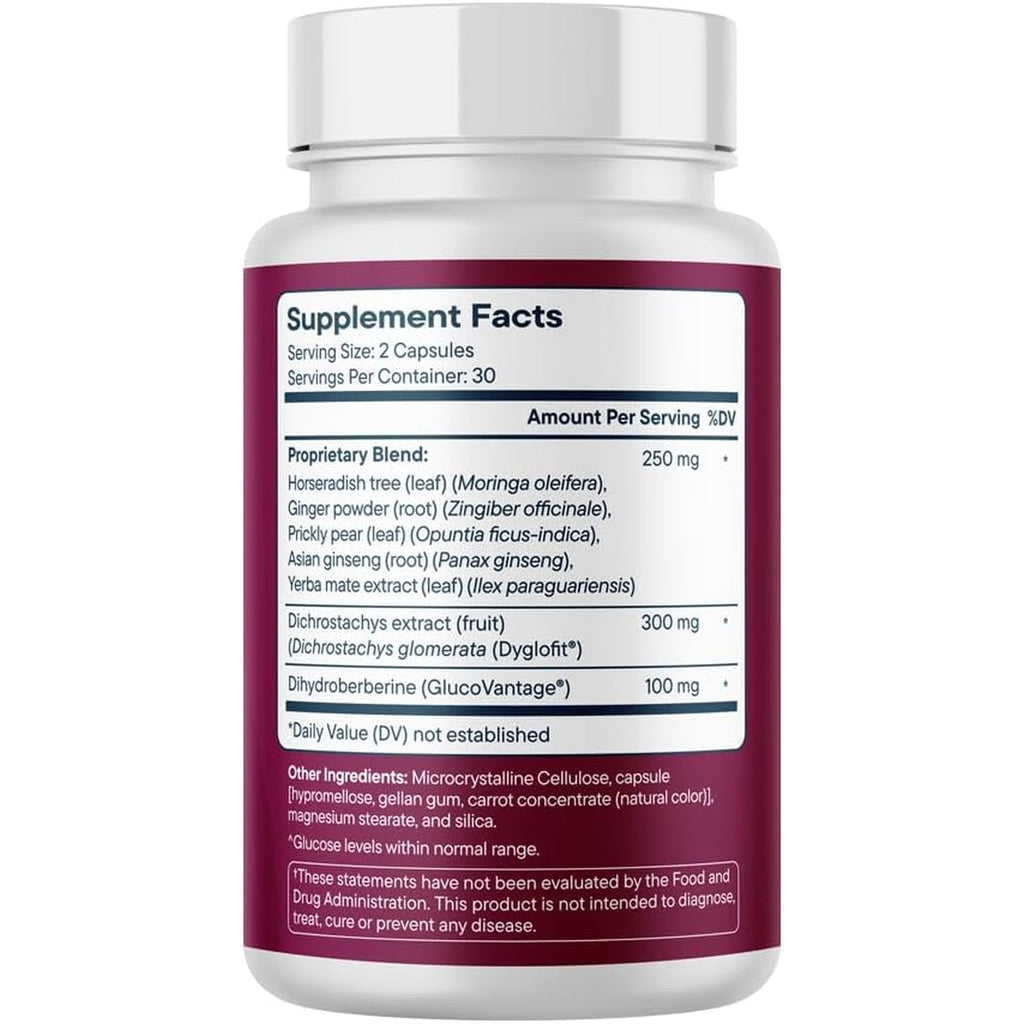 Santo Remedio Berberine, Dietary Supplement, Vegetarian, No Added Sugar, 60 Capsules, 30 Servings.