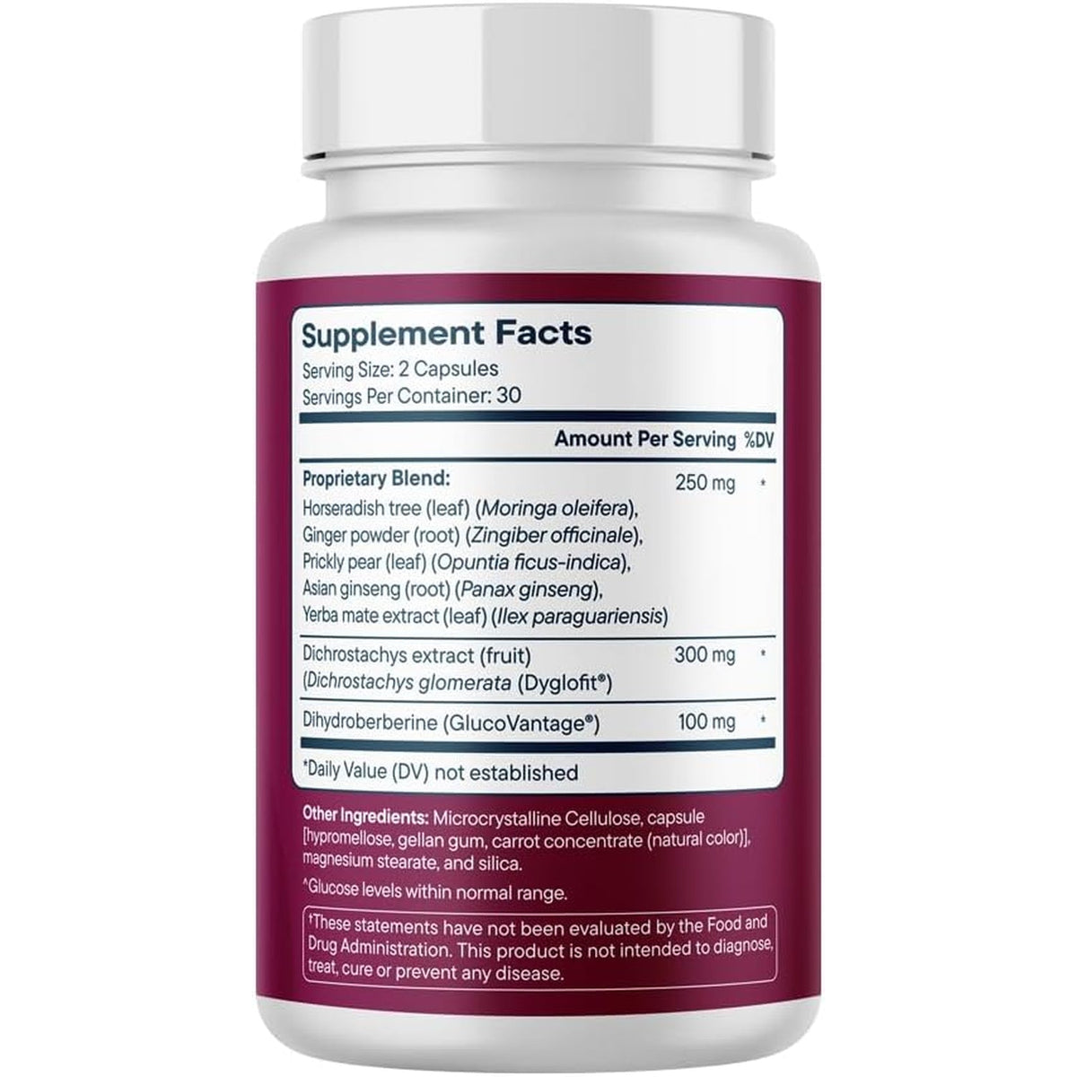 Santo Remedio Berberine, Dietary Supplement, Vegetarian, No Added Sugar, 60 Capsules, 30 Servings.