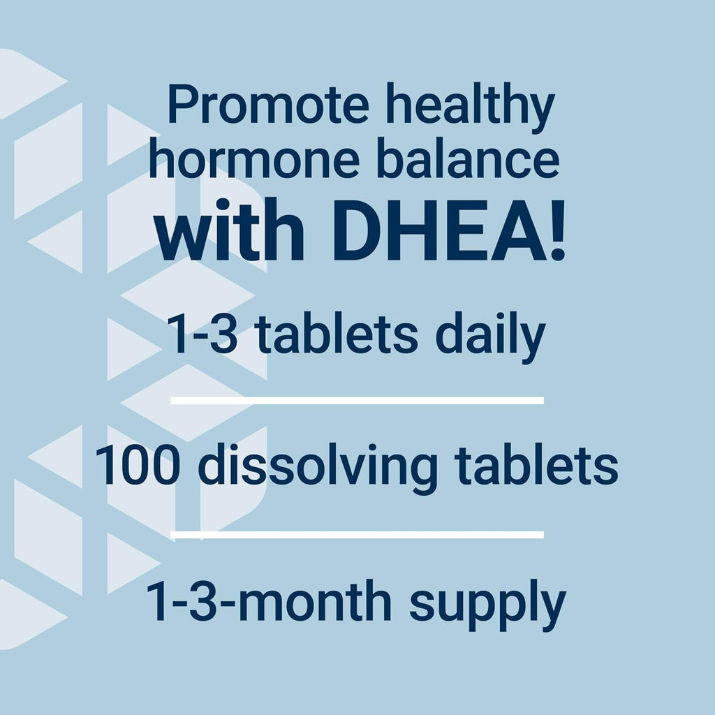 Life Extension DHEA 25 Mg – Hormone Balance Supplement, Memory, Muscle Health, Bone Health, Men’S Health, Women’S Health, Gluten-Free, Non-Gmo, Vegetarian, 100 Dissolve-In-Mouth Tablets