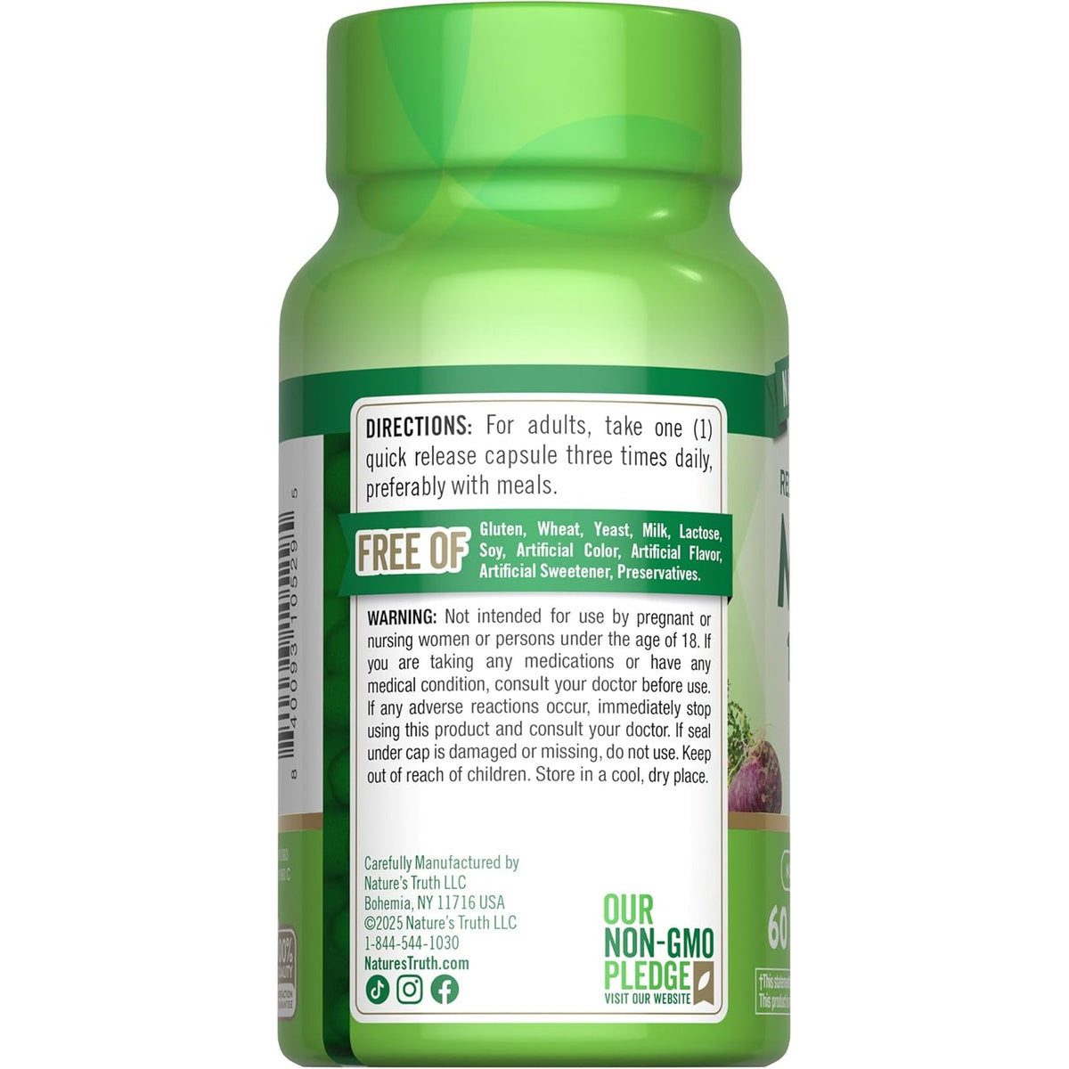 Nature'S Truth Maca Root | 60 Quick Release Capsules | Red, Yellow, and Black | Performance Formula | Non-Gmo & Gluten Free Supplement