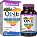 Bluebonnet Nutrition Men’S One Vegetable Capsule, Whole Food Multiple, K2, Organic, Energy, Vitality, Non-Gmo, Gluten, Soy & Milk Free, Kosher, 3 Month Supply, 90 Count