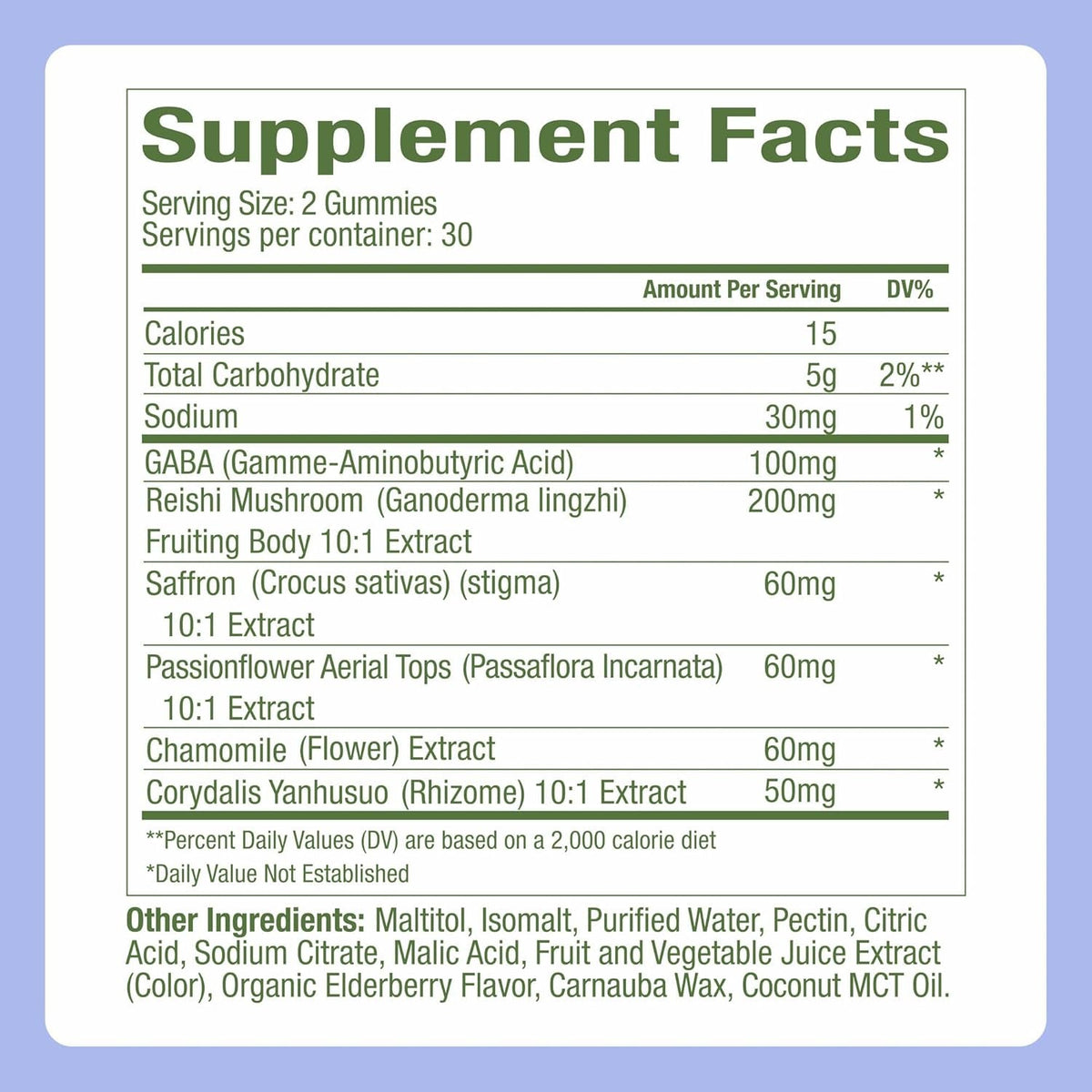 Plant People Wondersleep Mushroom Gummies Supplement for Sleep, No Melatonin Sleep Gummies with Reishi Mushroom, Saffron & Chamomile, Wild Elderberry Flavor, Sugar-Free (60 Count)