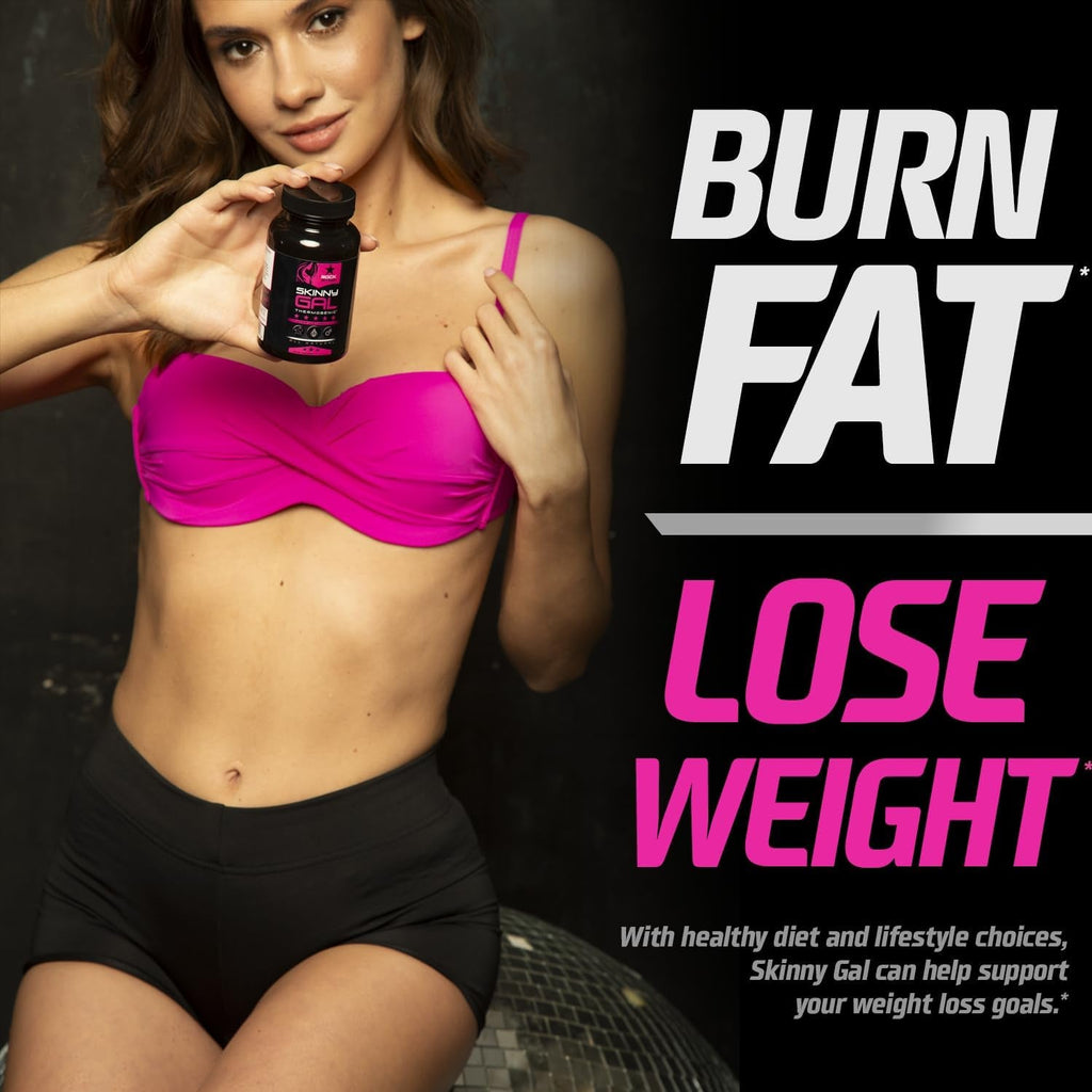 Weight Loss Pills for Women – Rockstar Skinny Gal Thermogenic Fat Burner, Fast-Acting Appetite Suppressant & Metabolism Booster, Max Strength, Keto Friendly