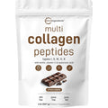 Micro Ingredients Multi Collagen Peptides Powder, 2Lb | Type I, II, III, V, X + Biotin, Vitamin C & Hyaluronic Acid | Chocolate Flavor | Supports Hair, Skin & Joint Health | Keto, Non-Gmo