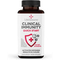 Clinical Immunity - Quick-Start - Immune System Support - Rapid Immunity Response - Boosts Antibodies, B + T + NK Cells, Neutrophils & Macrophagens - Black Elderberry & Pre + Probiotics - 60 Capsules