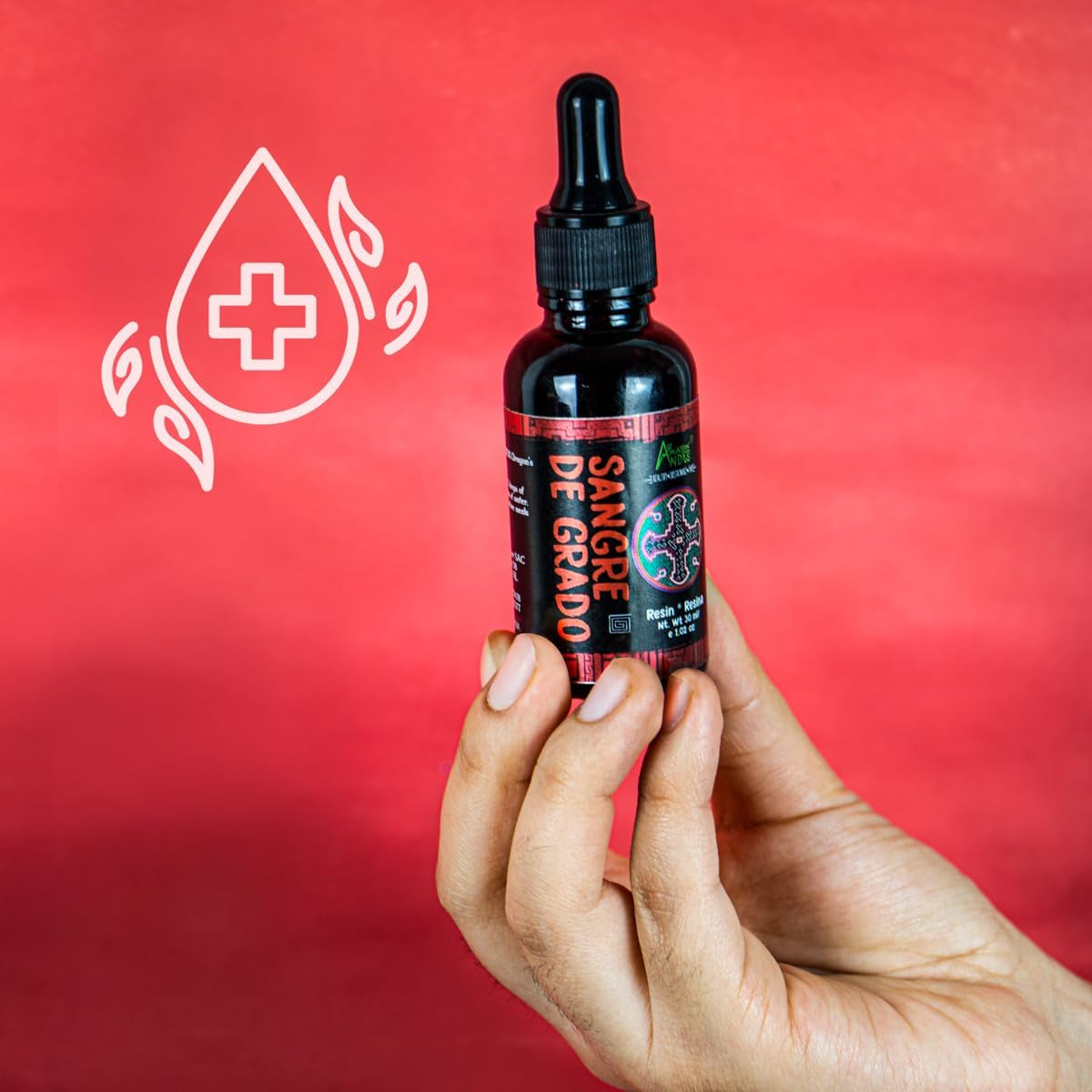 Amazon Andes Dragon'S Blood Organic Liquid Extract - Sangre De Drago Sap from Peru | Pure Sangre De Grado Wild Harvested Resin Tincture | Dragons Blood Sap | Sangre De Dragon | 1 Fl Oz (30Ml)