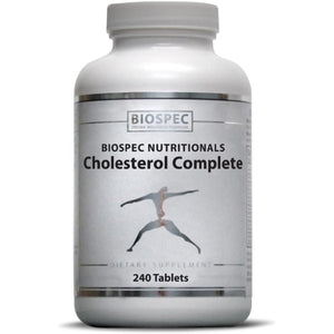 BIOSPEC NUTRITIONALS Cholesterol Complete - Natural Cholesterol Support for Cardiovascular and Heart Health* - Red Yeast Rice, CO-Q-10, Hawthorn, Magnesium (240 Tablets)
