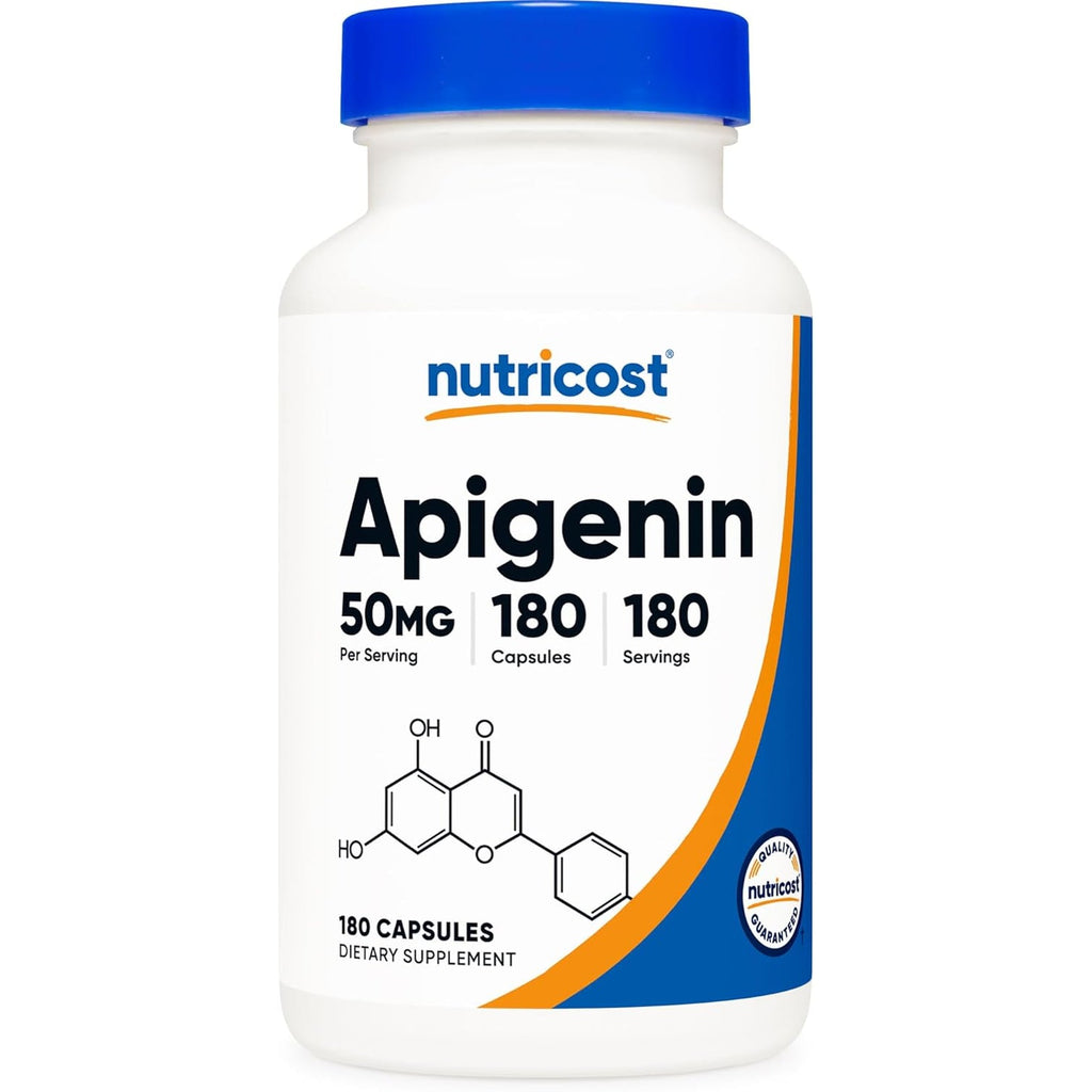 Nutricost Apigenin 50Mg, 180 Capsules - Non-Gmo, Gluten Free, Vegan