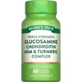 Nature'S Truth Glucosamine Chondroitin MSM Complex | 60 Caplets | with Turmeric | Triple Strength Formula | Non-Gmo and Gluten Free Supplement