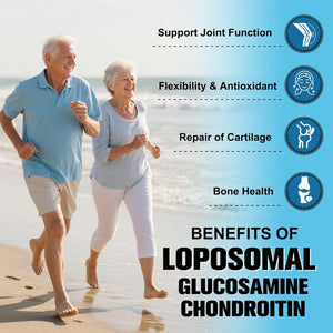 Totaria Liposomal Glucosamine Chondroitin MSM Collagen | 3000 MG | Joint Support Supplement Bone Health Support Flexibility & Cartilage Maintenance for Men & Woman Supplement, Non-Gmo