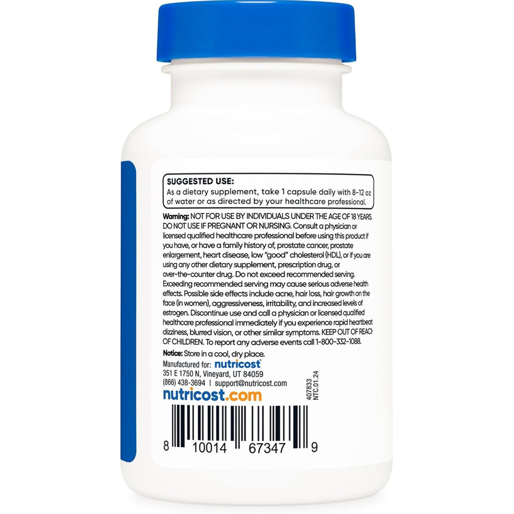 Nutricost Pregnenolone 30Mg, 120 Capsules - Non-Gmo, Gluten Free, Vegetarian Capsules