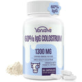 Yonrave Bovine Colostrum Capsules Supplement 1300Mg - Extra High 60% Igg Bovine Colostrum - Gut, Bone, Exercise, Immune - 60 Capsules