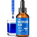 Methylene Blue Drops 1% USP Grade Third Party Lab Tested - USA Made - Formaldehyde Free, Increased Absorption, Blue Methylene Supreme Supplement for Humans, Methane Azul De Metileno Para Humanos (2Oz)