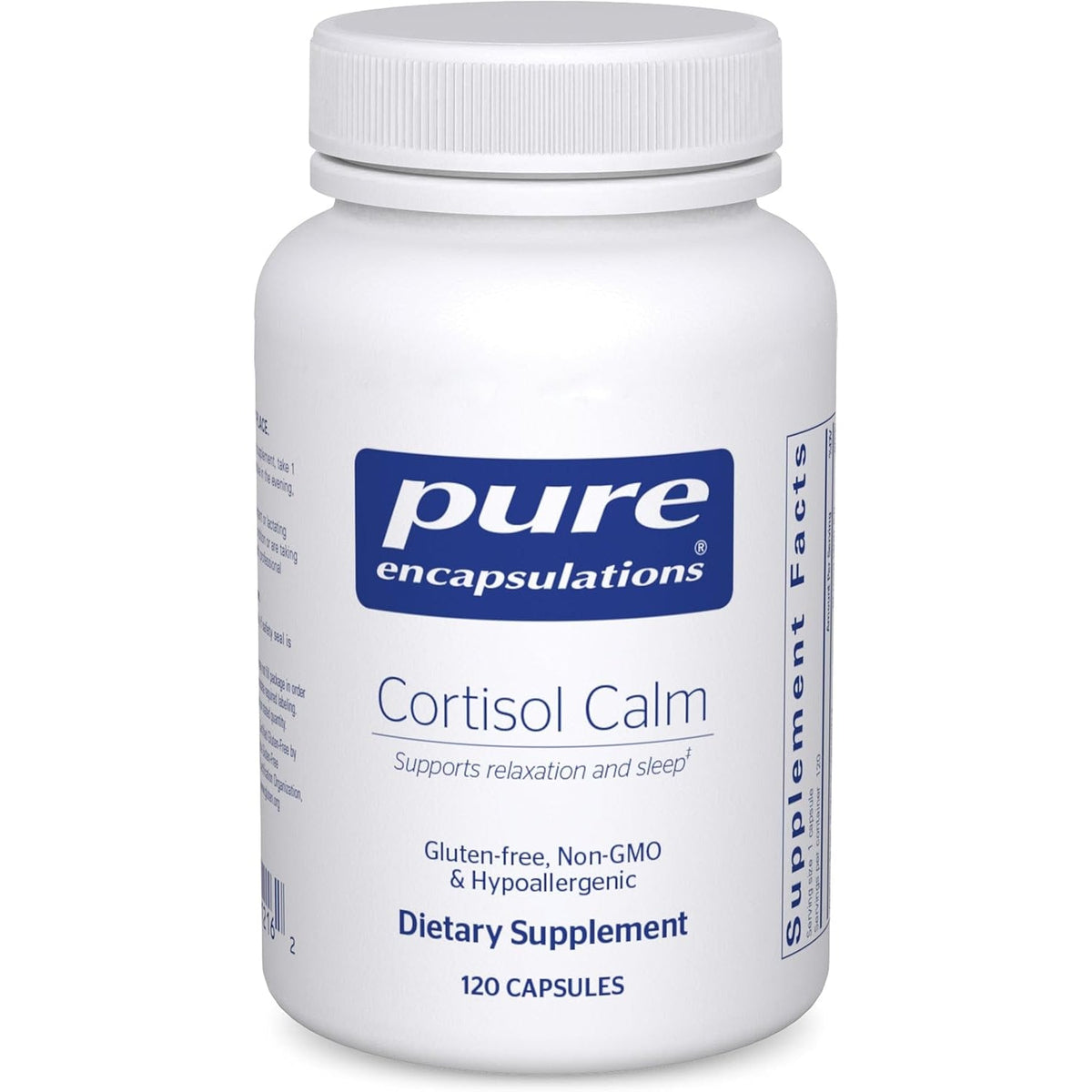 Pure Encapsulations Cortisol Calm - Supports Cortisol Health & Relaxation - Contains Ashwagandha, Magnolia Bark, Rhodiola Rosea & L-Theanine - Restful Sleep* - 120 Capsules