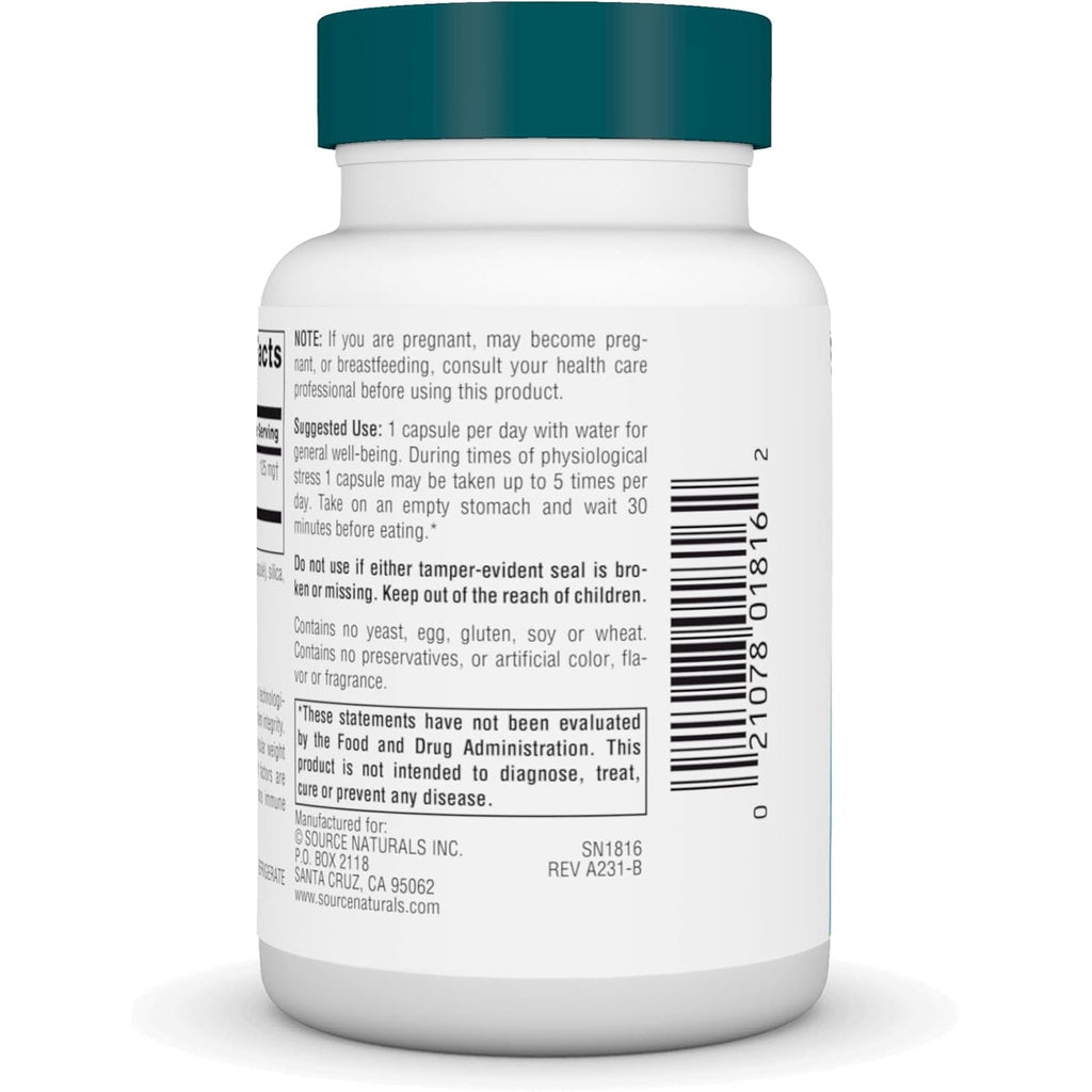 Source Naturals Wellness Transfer Factor, Supports Immune System Response* 125Mg, 60 Capsules