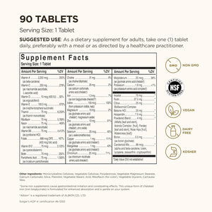 Solgar Formula VM-75, 90 Tablets - Multivitamin with Chelated Minerals - Vitamin A, B6, B12, C, D, E - Biotin, Magnesium, Calcium, Iron, Zinc - Vegan, Gluten Free, Dairy Free, Kosher - 90 Servings