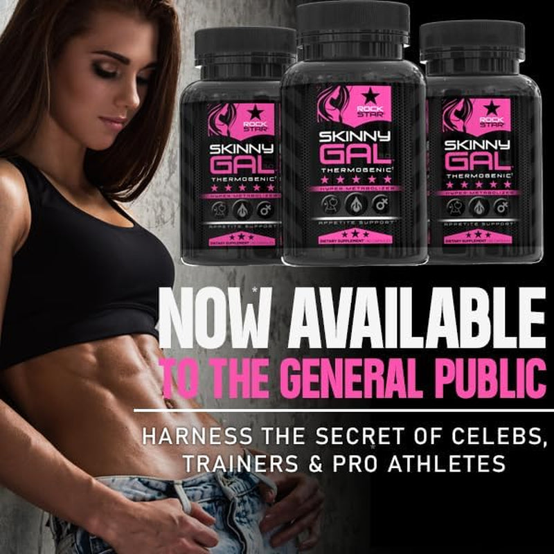 Weight Loss Pills for Women – Rockstar Skinny Gal Thermogenic Fat Burner, Fast-Acting Appetite Suppressant & Metabolism Booster, Max Strength, Keto Friendly