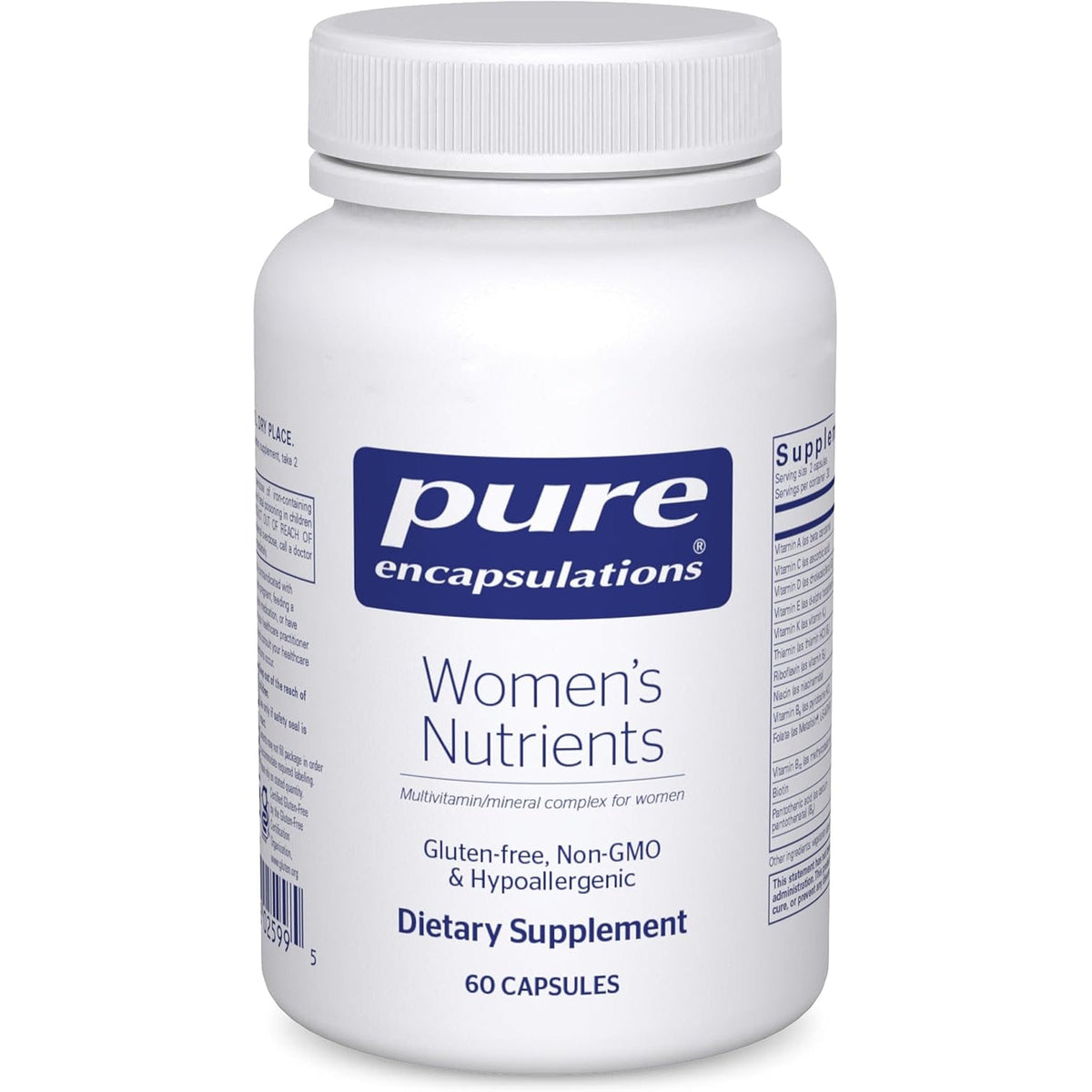 Pure Encapsulations Women’S Nutrients - Multivitamin & Mineral Complex for Women - Essential Daily Support for Energy, Hormones & Cellular Health* - 60 Capsules