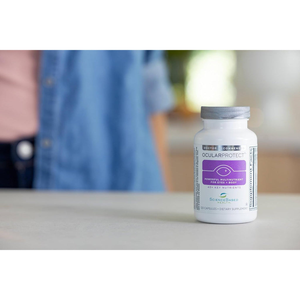 Sciencebased Health Ocularprotect – Daily Multivitamin with Advanced Eye Health Support – 40+ Key Nutrients with Lutein, Zeaxanthin, Turmeric & Quercetin – Immune & Antioxidant Support