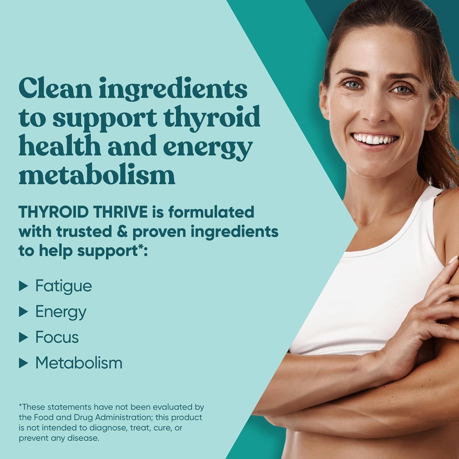 Thrive Energy Support - Naturally Fight Fatigue, Balance Hormones, Promote Focused Energy - Zinc, Selenium, Iodine - 60 Vegetarian Soft Capsules