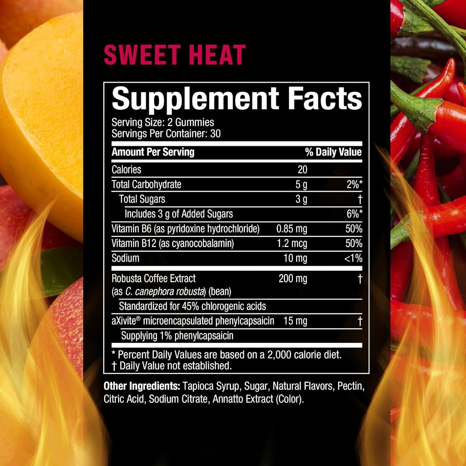 Hydroxycut Hardcore Ultra Shred Gummies, Sweet Heat - 99% Stimulant Free - Includes Capsaicin & B Vitamins - for Women & Men