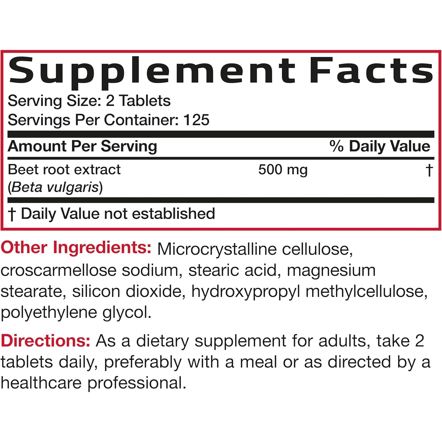 Bronson Beet Root Extra Strength, Non-Gmo, 250 Vegetarian Tablets