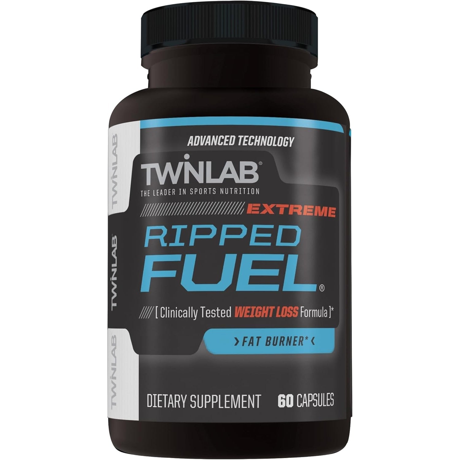 Twinlab Ripped Fuel Extreme - Energy Supplement to Support Weight Management & Muscle Health - 60 Capsules