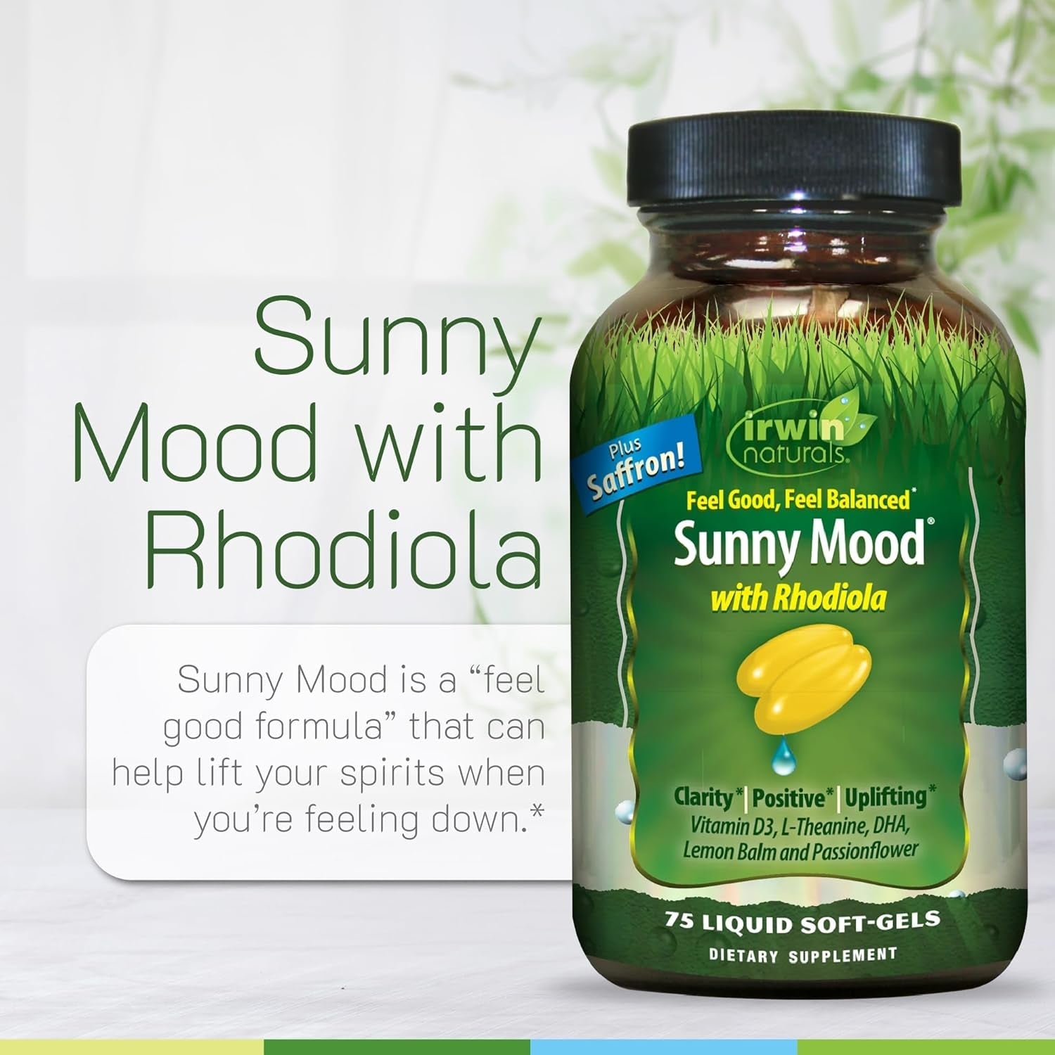 Irwin Naturals Sunny Mood - 75 Liquid Soft-Gels