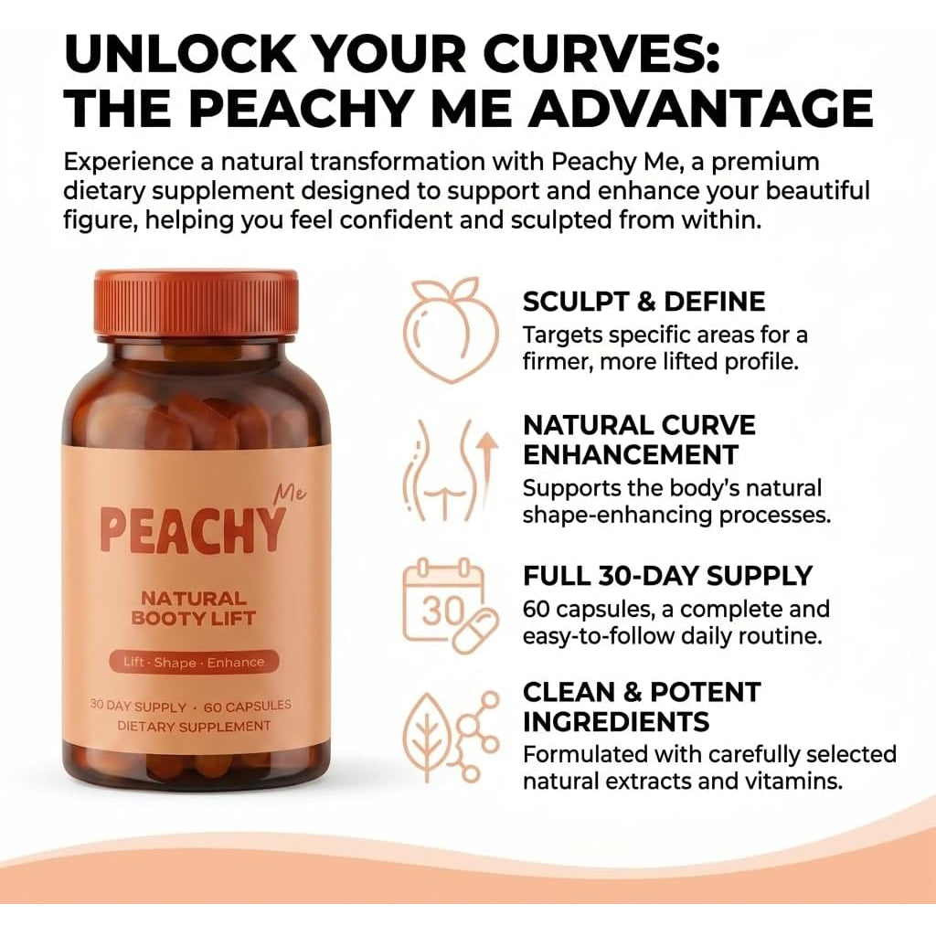 BBL Pills, Natural Booty Lift, 60 Capsules
