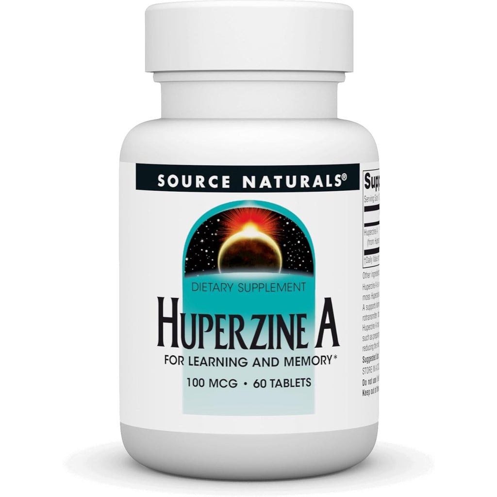 Source Naturals Huperzine a for Learning & Memory* - 100 Mcg, 60 Tablets