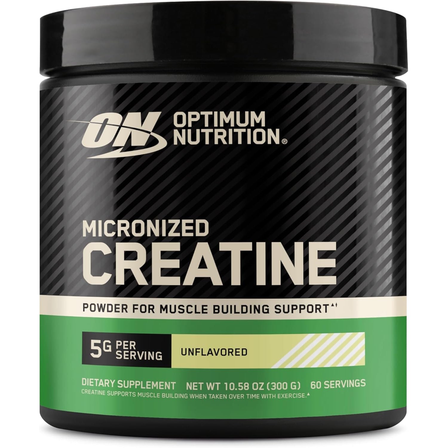 Optimum Nutrition Micronized Creatine Monohydrate Powder, Unflavored, 60 Servings, 300 Grams (Packaging May Vary)