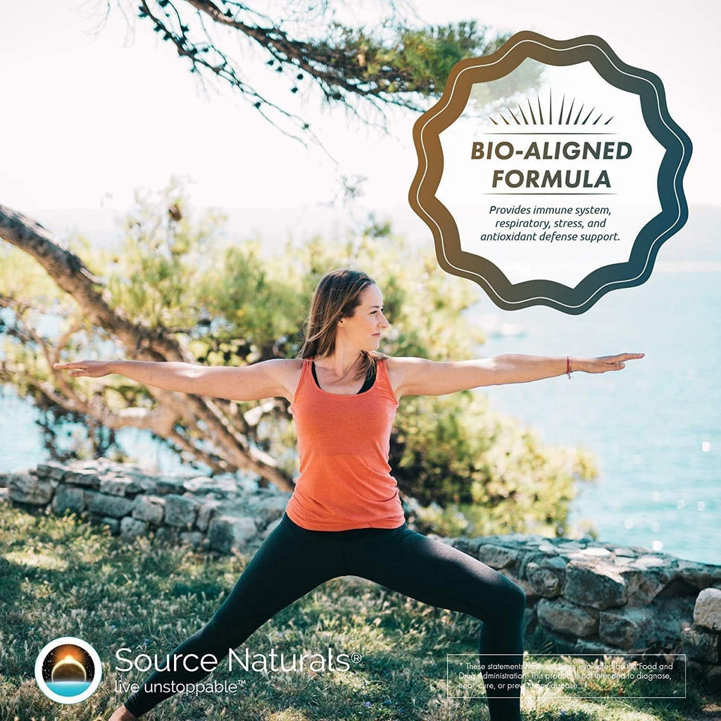 Source Naturals Wellness Formula Bio-Aligned Vitamins & Herbal Defense - Immune System Support Supplement & Immunity Booster* - 90 Tablets