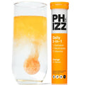 Phizz Electrolyte Multivitamin Rehydration Tablets - 19 Vitamins & Minerals, Energy Boost (Orange, 20 Tablets)