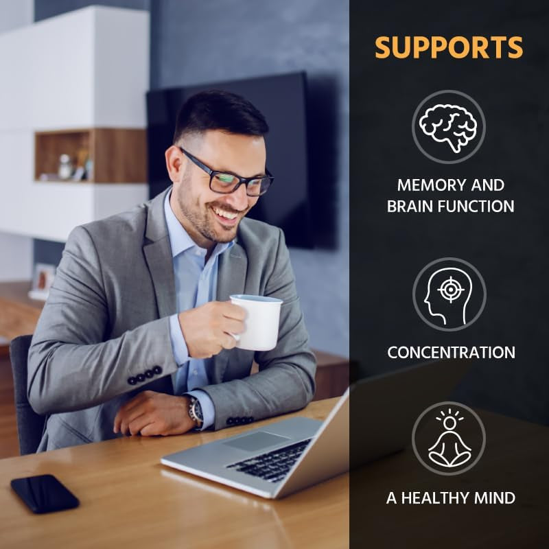 ML Naturals Phosphatidyl Serine 200Mg (Per Serving) – 120 Vegetable Capsules – Non-Gmo – Supports Memory & Brain Function