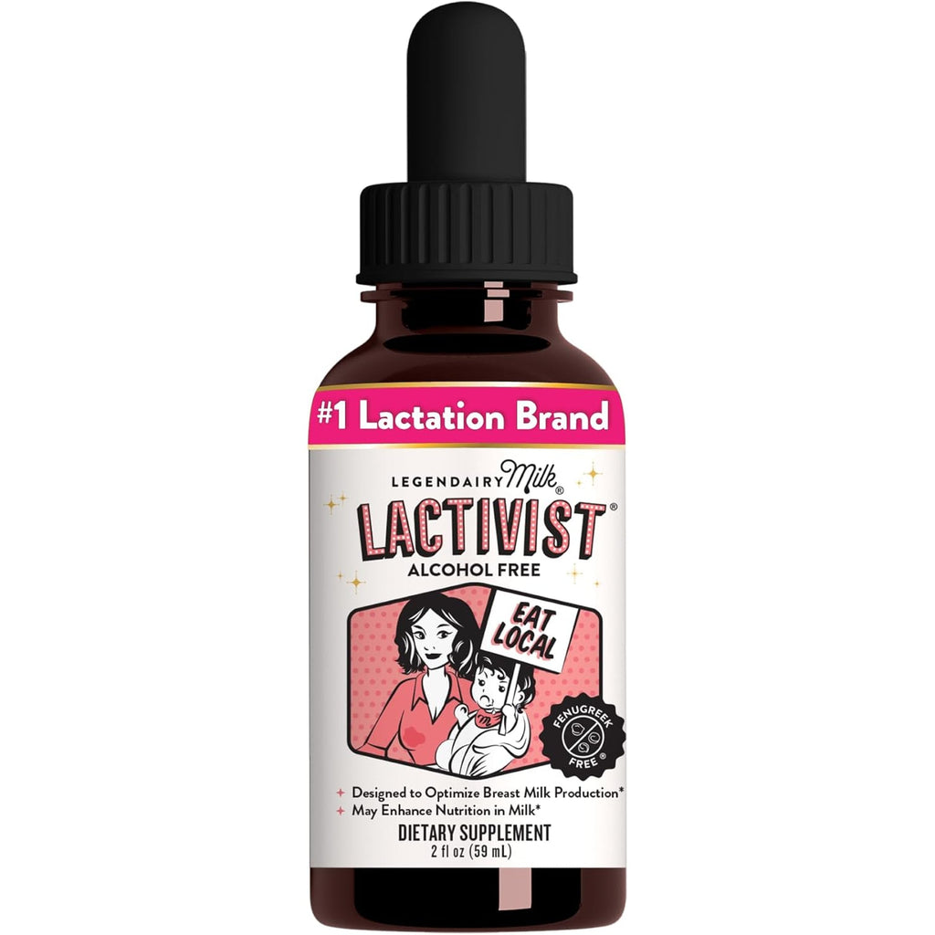 Legendairy Milk Lactivist Drops, Breastfeeding Supplement to Increase Breast Milk Supply, Organic Torbangun for Lactation, Made in USA, Alcohol Free, 2 Fl Oz