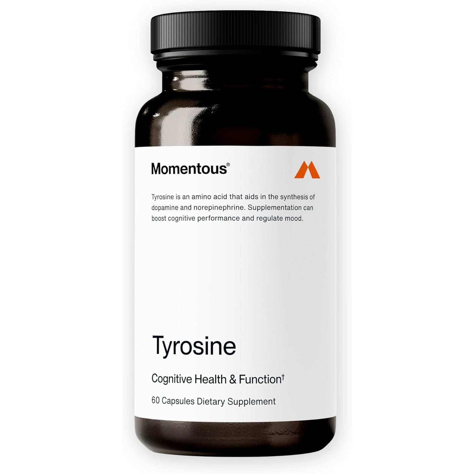 Momentous Tyrosine Capsules - NSF Certified for Sport - 60 Servings