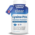Lysine Cold Sore Treatment for Lips with Pre-Probiotics & VIT C | 1 Month Supply | Supercharged Lysine Capsules with Rhamnosus & Acidophilus for Cold Sores Relief, Skin + Gut Health & Immune Support