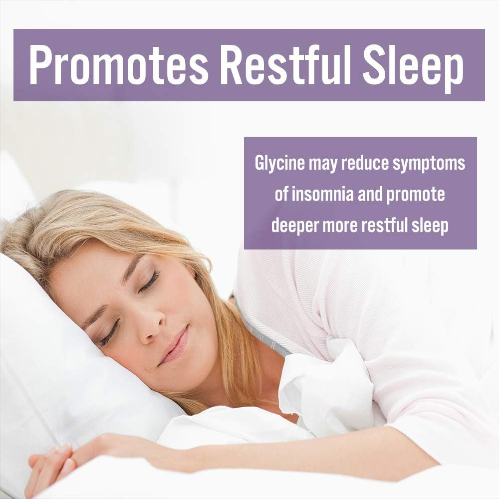 Glycine Powder (2 Lbs) - Promotes Restful Sleep, Muscle Energy and Strength, Memory and Cognition Support (Resealable Bag)