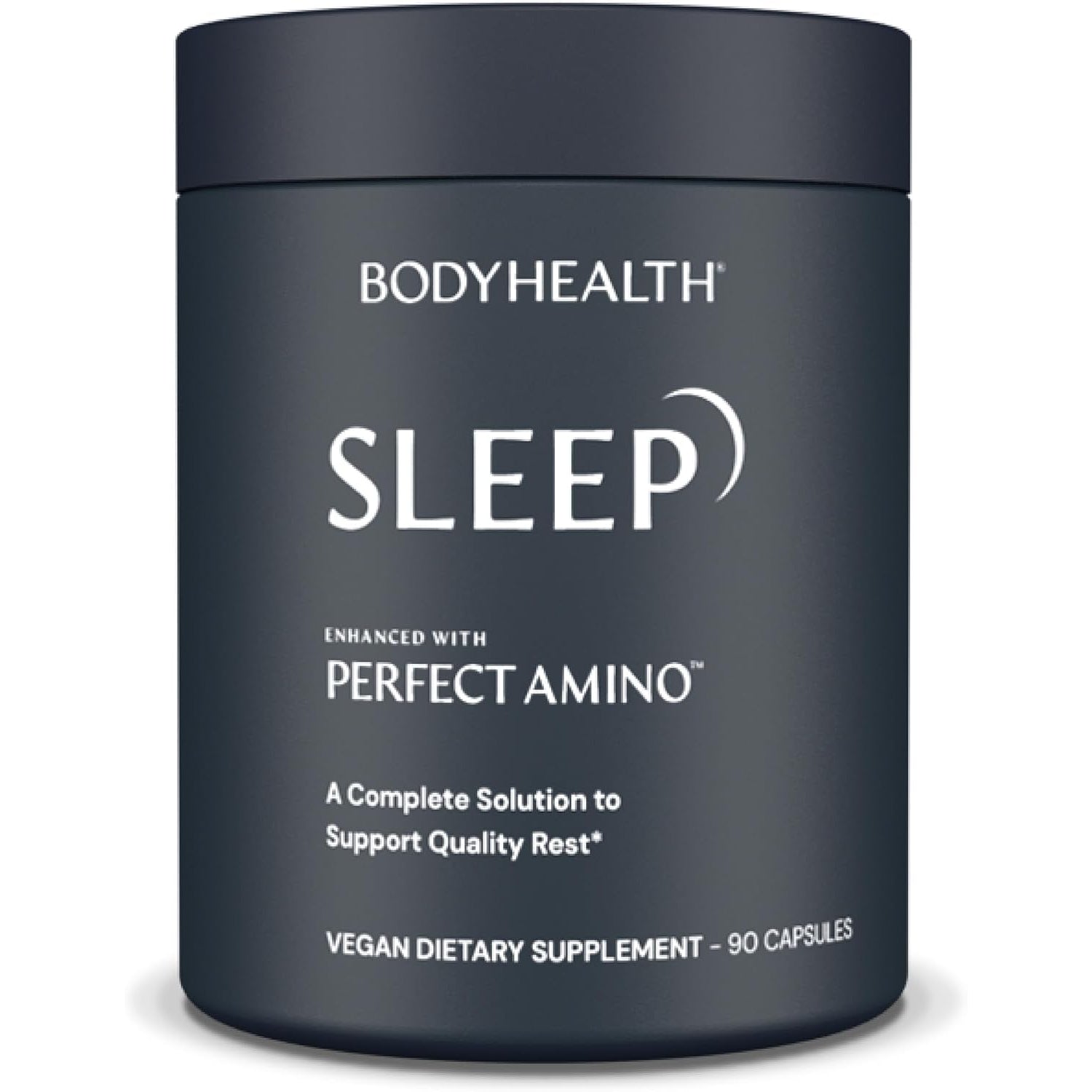 Bodyhealth Sleep, Sleep Aid and Supplement for Adults with 3 Mg Melatonin, Non-Habit Forming Pills Enhanced with Perfectamino - 90 Capsules