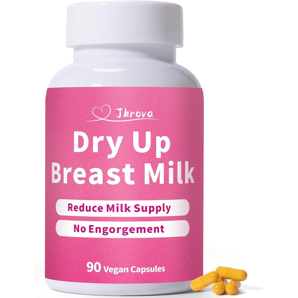 Dry up Breastmilk Fast, Dry up Milk Supply, Stop Breastfeeding Products for Women, Stopper Pumping & No Engorgement, Fast Milk Flow Reduction, 90 Capsules