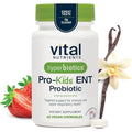 Hyperbiotics Vital Nutrients Pro Kids Probiotic ENT | Toddler Probiotics for Kids Ear, Nose and Throat | Targeted Immune and Digestive Health | Strawberry-Vanilla 45 Sugar-Free Chewable Tablets