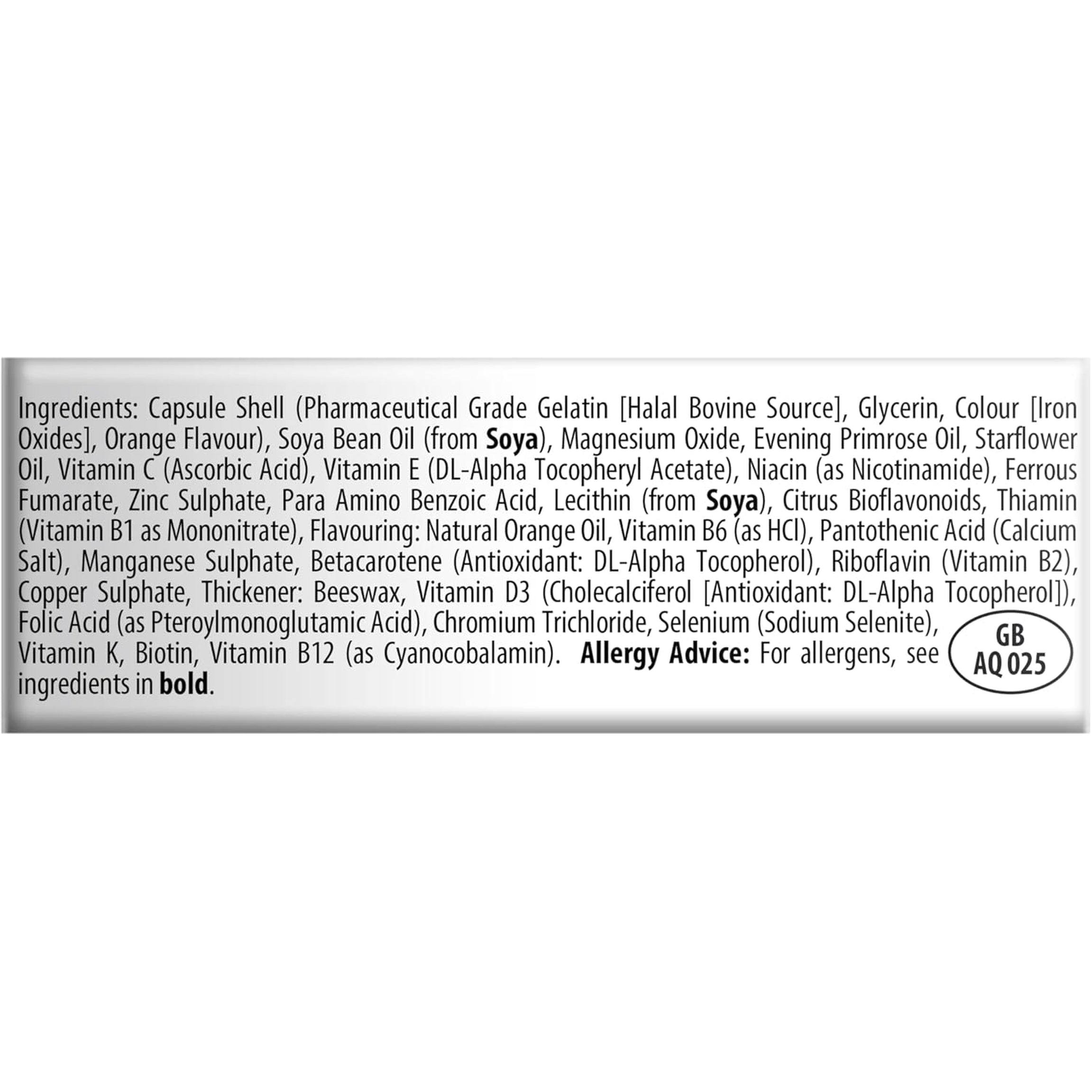 Wellwoman Vitabiotics Advanced Vitamin & Mineral Formula with Evening Primrose & Starflower Oils 30 Capsules